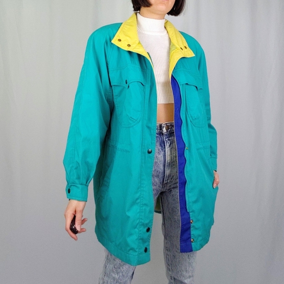 London Fog Jackets & Blazers - SOLD Vintage London Fog turquoise jacket
